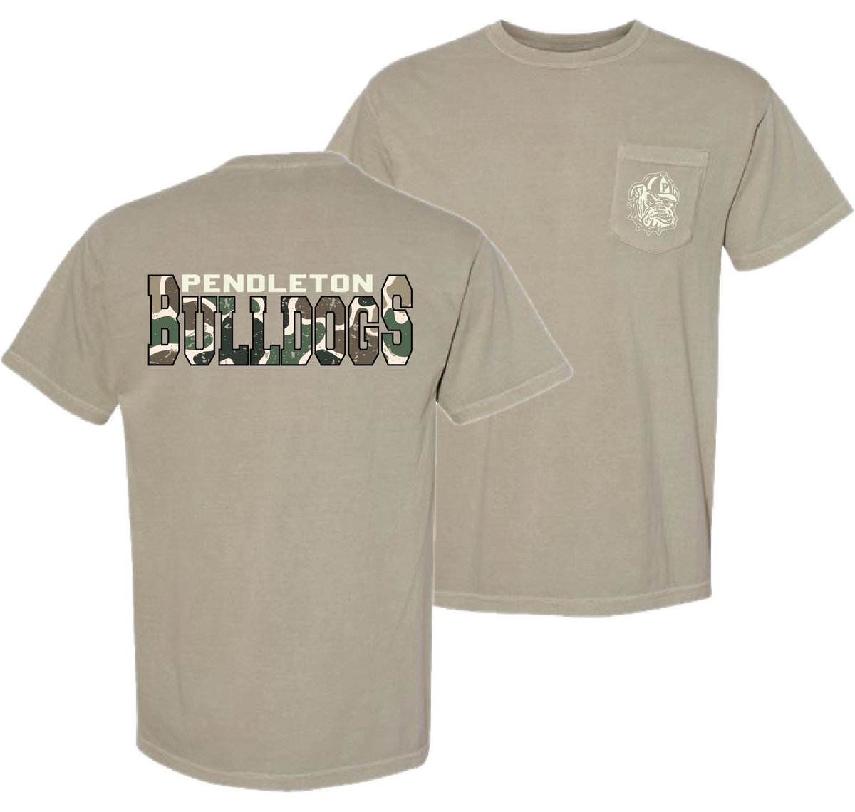 Khaki Camo Pocket Tee
