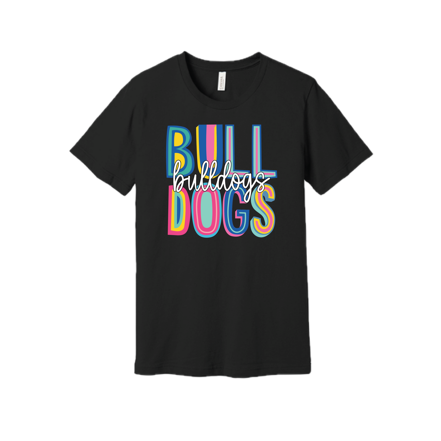 Bulldogs Rainbow Sketch Tee
