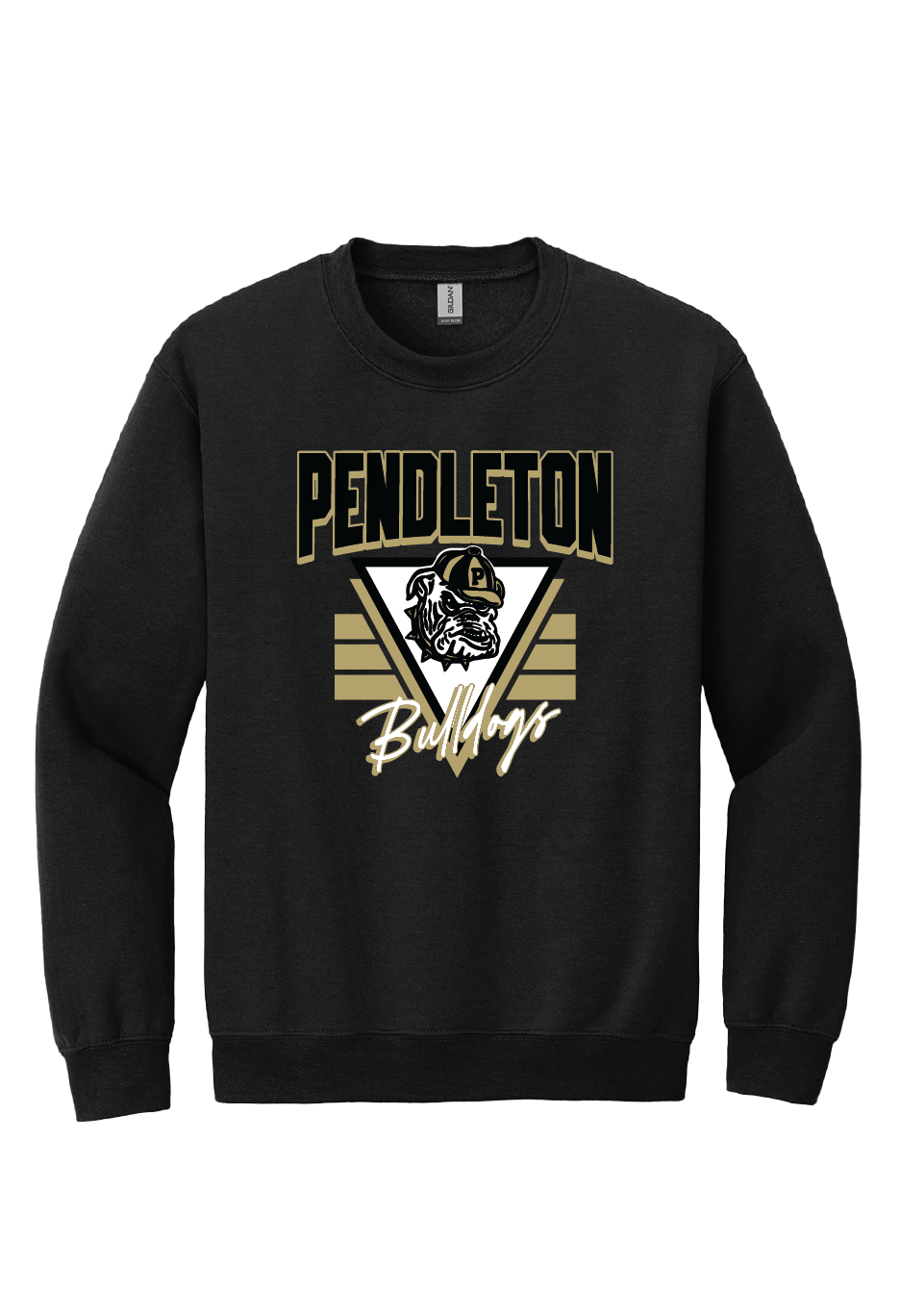 Vintage Bulldog Sweatshirt (Black)