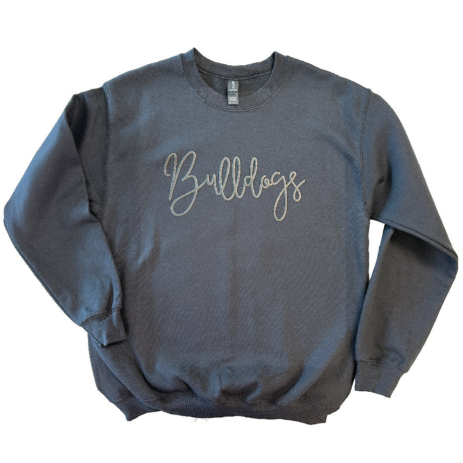 Black Bulldogs Puff Sweatshirt