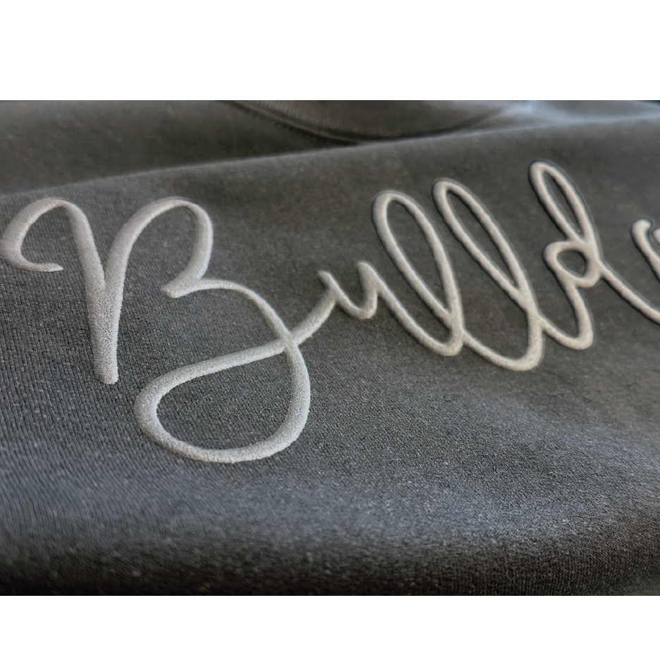 Black Bulldogs Puff Sweatshirt