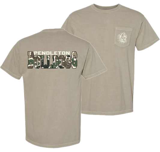 Khaki Camo Pocket Tee