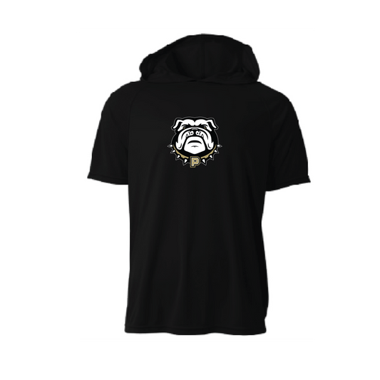 Black Hooded Bulldog Tee